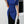 Clasi Ladies' Colorblock Short Puff Sleeve Dress (Royal Blue)