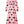Clasi Fashionable Polka Dot Printed Long Dress With Cinched Waist (Pink)