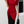 Clasi Ladies' Colorblock Short Puff Sleeve Dress (Burgundy)