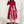 Load image into Gallery viewer, Lady Women&#39;s Pure Color Striped Patchwork Dress (Burgundy)
