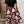 LUNE Floral Print Belted Dress (Burgundy)