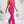  2 In 1 Jumpsuit With Irregular Ruffled Edges, Sleeveless Vest and Straight Leg (Hot Pink)