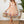 VCAY Flower Embroidery Mesh Splicing Ruffle Trim Maxi Dress (Khaki)