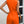 Clasi High Neck Sleeveless Romper Shorts (Orange)