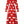 Clasi Fashionable Polka Dot Printed Long Dress With Cinched Waist (Red)