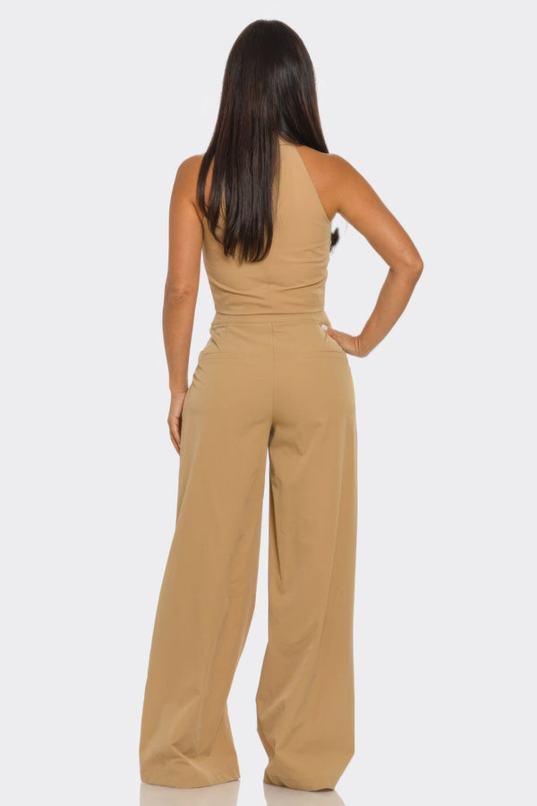 2 Pcs Color Block Set - Set - SmartBuyApparel