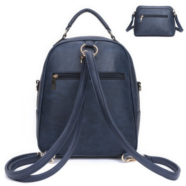 3in1 Cute Bear Design Handle Backpack W Crossbody And Wallet Set - | SmartBuyApparel