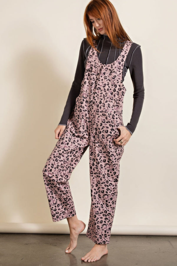 Animal/leopard Printed Jumpsuit - Jumpsuit - SmartBuyApparel