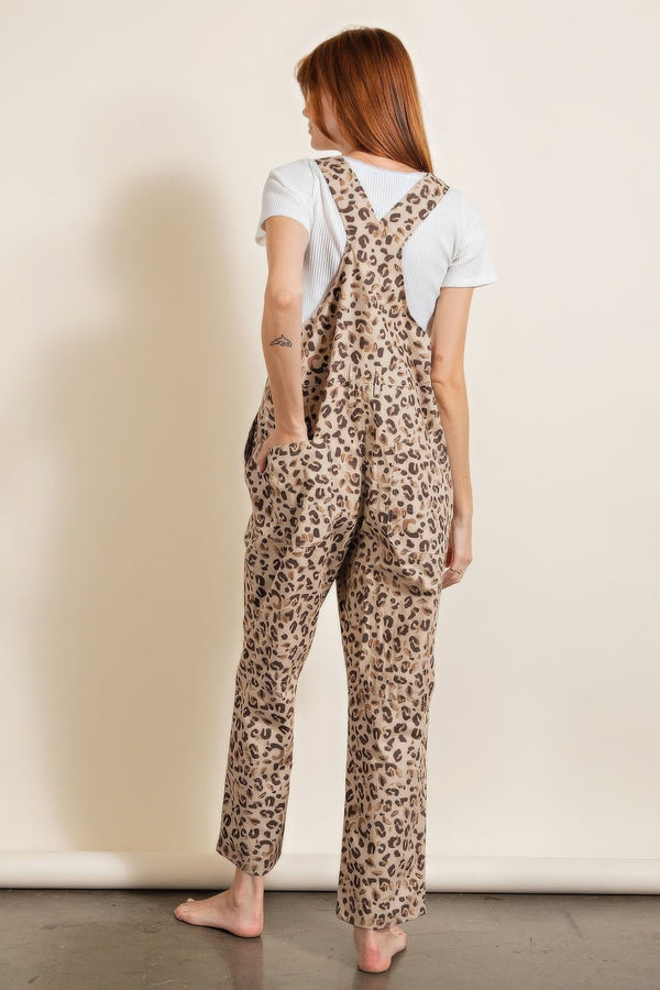 Animal/leopard Printed Jumpsuit - Jumpsuit - SmartBuyApparel