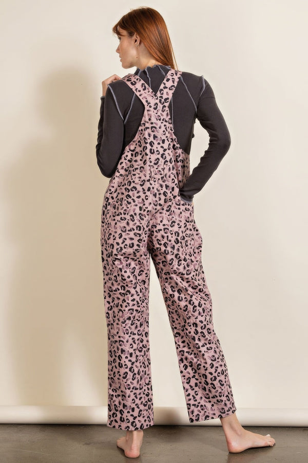 Animal/leopard Printed Jumpsuit - Jumpsuit - SmartBuyApparel