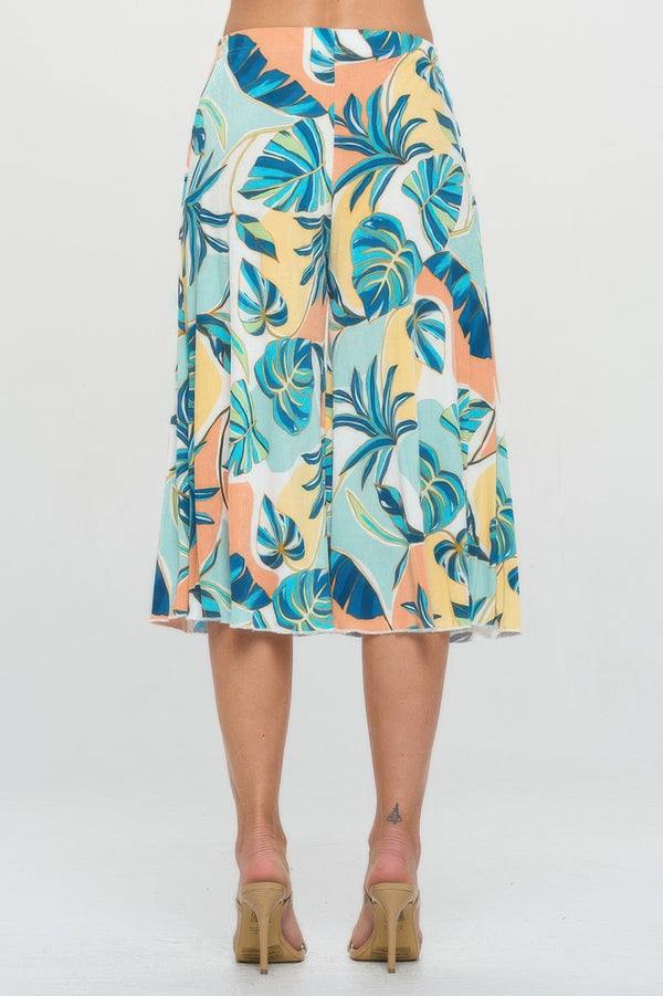 BNS Print Gaucho Pants - Women's Pants - SmartBuyApparel