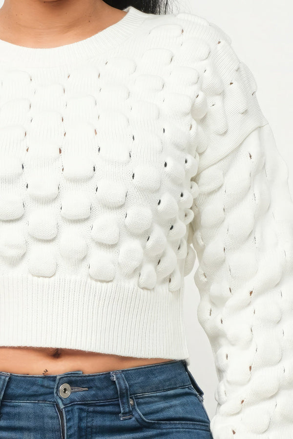 Checker Sweater Top - Women's sweater - SmartBuyApparel