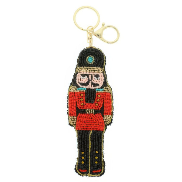 Christmas Nutcracker Seed Beaded Keychain - | SmartBuyApparel