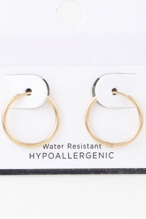 Classic Shiny Hoop Earrings - | SmartBuyApparel