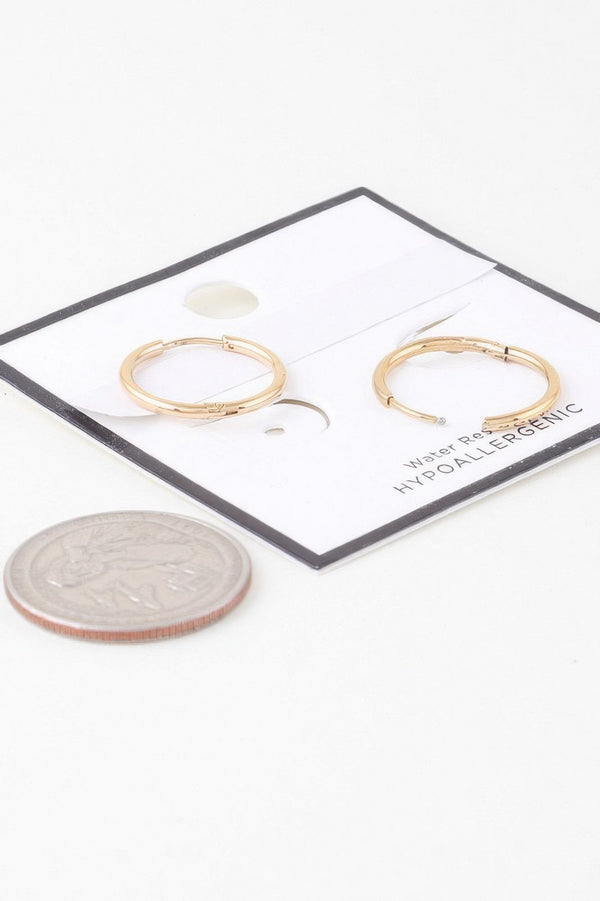 Classic Shiny Hoop Earrings - | SmartBuyApparel