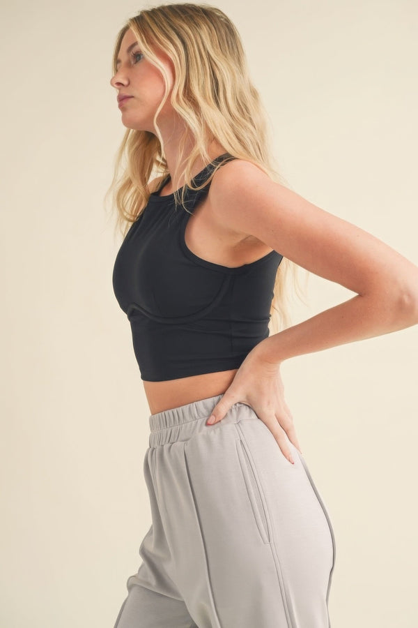 Corset - Inspired Cropped Tank Top - Women's top - SmartBuyApparel