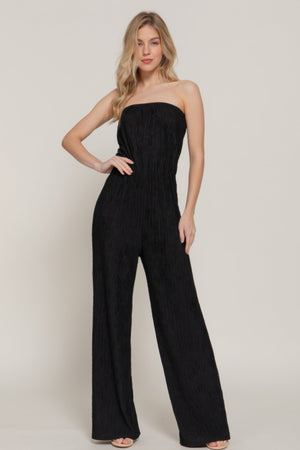 Crinkle Knit Tube Jumpsuit - | SmartBuyApparel