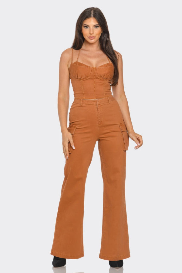 Crop Jacket 3PCS Set - Women's set - SmartBuyApparel