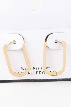 Delicate Link Chain Oval Earrings - | SmartBuyApparel