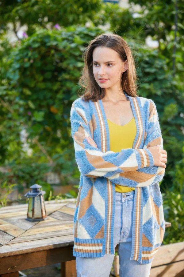 Diamonds Pattern Cardigan - Cardigan - SmartBuyApparel
