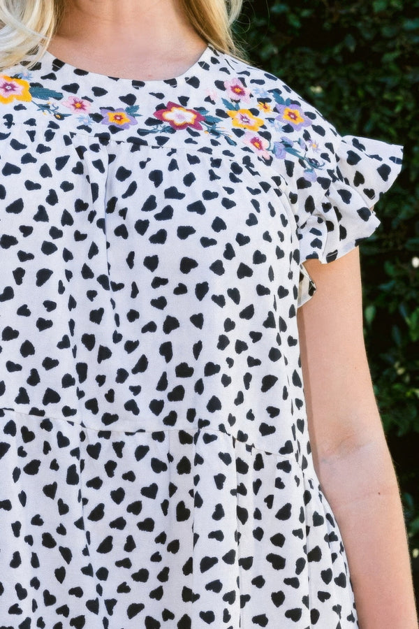 Dizzy Printed Tiered Babydoll Dress - Dress - SmartBuyApparel