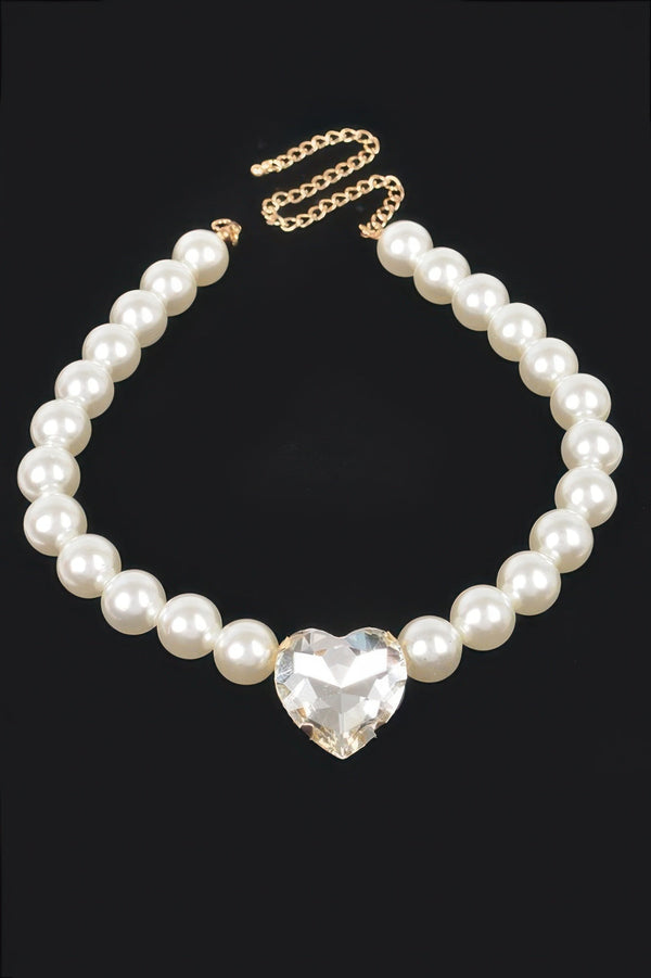 Faux Pearl Stone Necklace - Jewelry - SmartBuyApparel