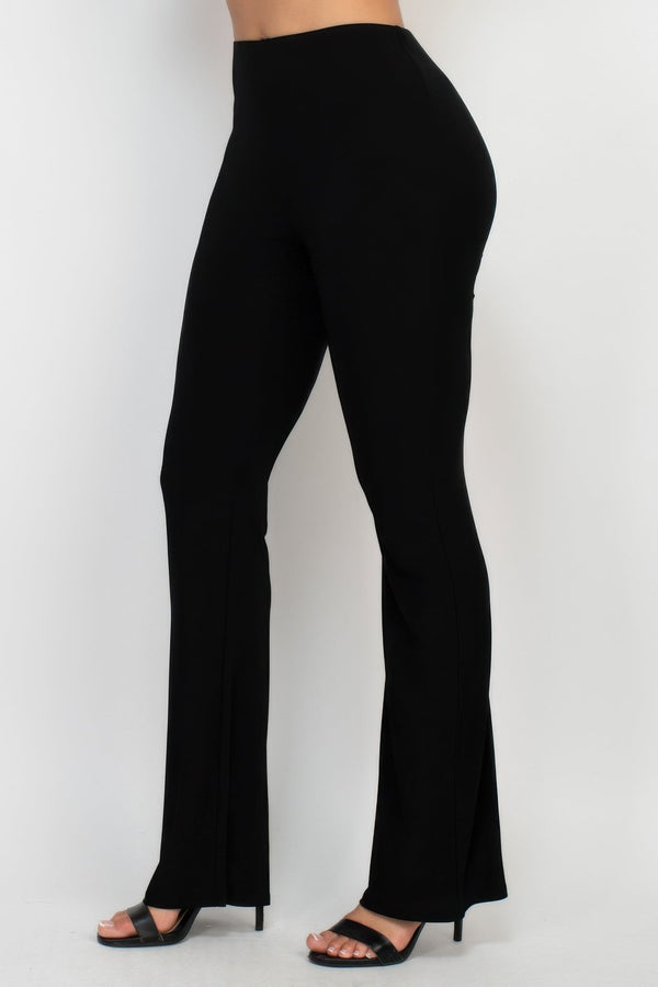 Fit And Flare Elastic Casual Pants - Women's Pants - SmartBuyApparel