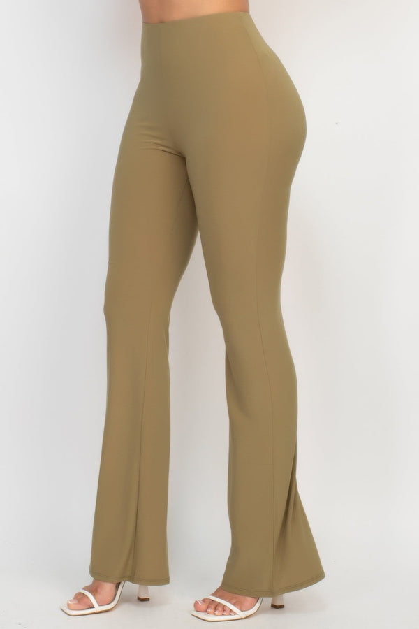 Fit And Flare Elastic Casual Pants - Women's Pants - SmartBuyApparel