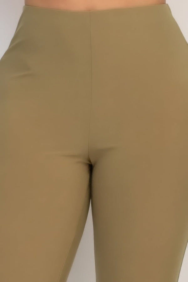 Fit And Flare Elastic Casual Pants - Women's Pants - SmartBuyApparel