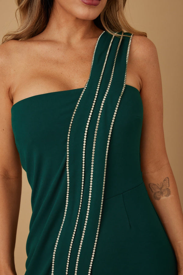 Flap Rhinestone Edge Jumpsuit - Jumpsuit - SmartBuyApparel