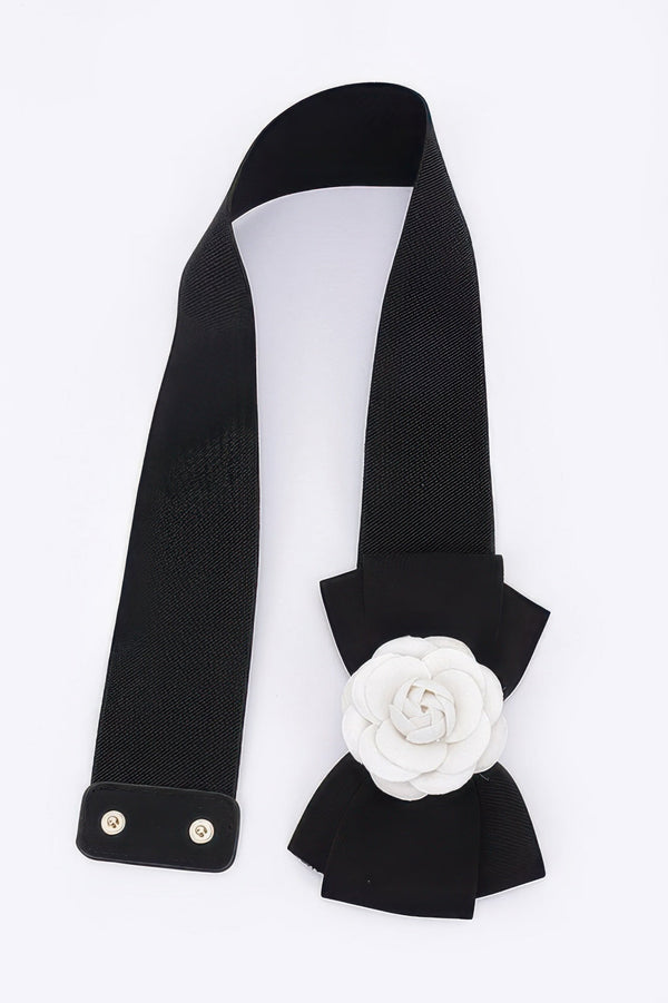 Flower Bow Elastic Belt - | SmartBuyApparel