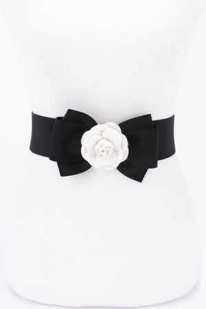 Flower Bow Elastic Belt - | SmartBuyApparel