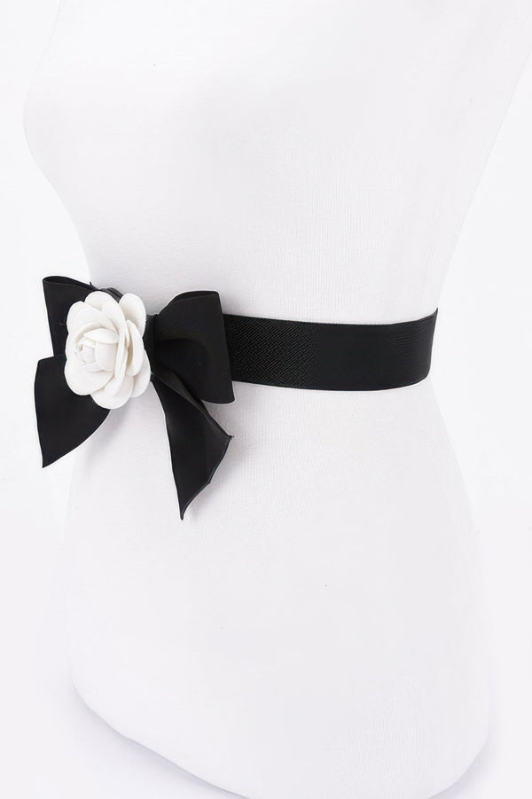 Flower Ribbon Elastic Belt - | SmartBuyApparel