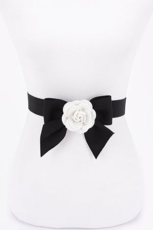 Flower Ribbon Elastic Belt - | SmartBuyApparel