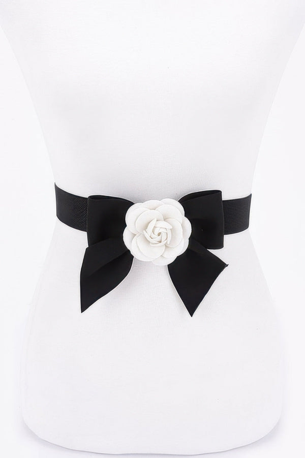 Flower Ribbon Elastic Belt - | SmartBuyApparel