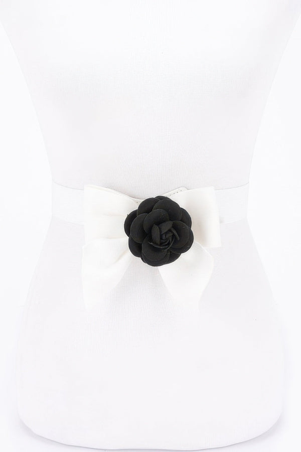 Flower Ribbon Elastic Belt - | SmartBuyApparel
