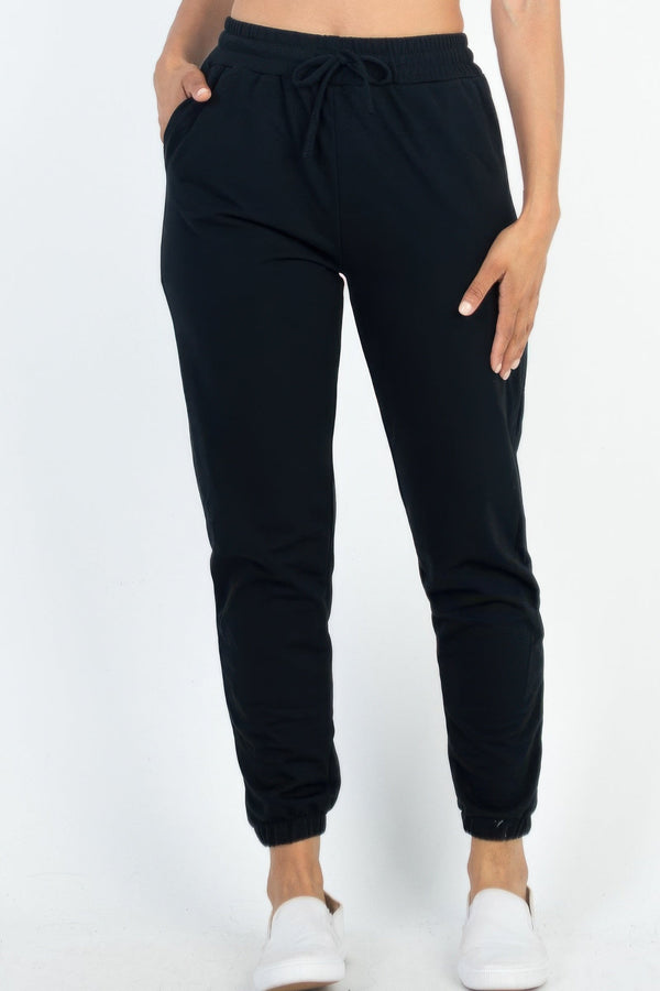 French Terry Jogger Pants - Women's Pants - SmartBuyApparel