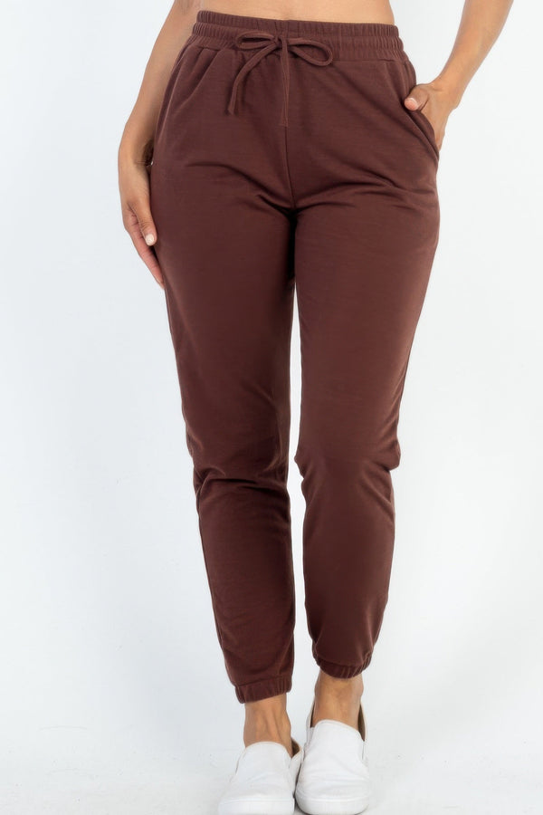 French Terry Jogger Pants - Women's Pants - SmartBuyApparel