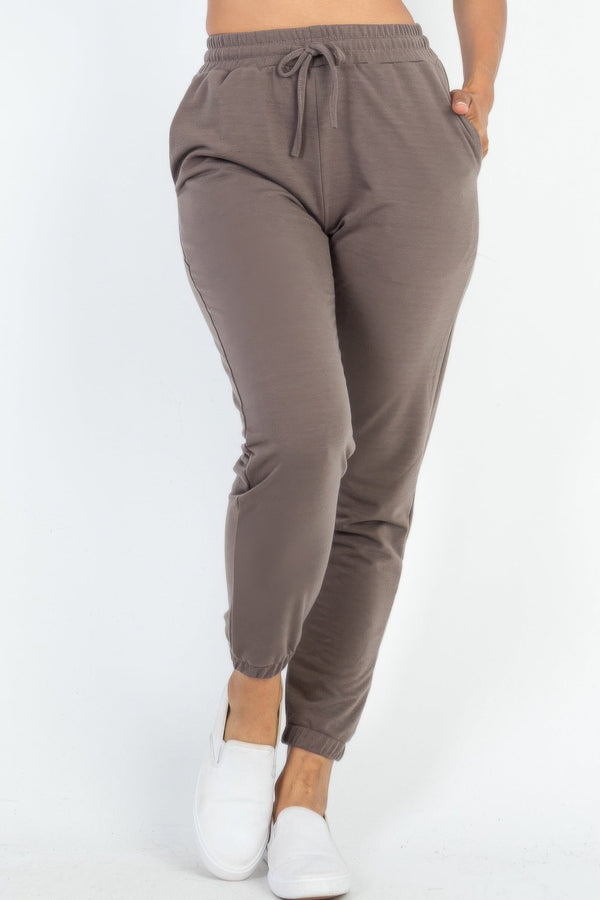 French Terry Jogger Pants - Women's Pants - SmartBuyApparel