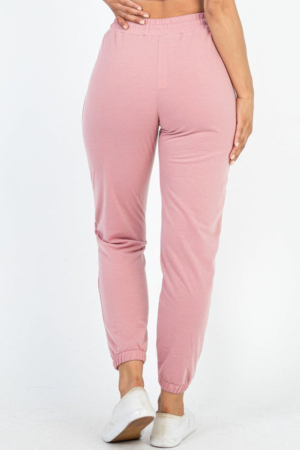 French Terry Jogger Pants - Women's Pants - SmartBuyApparel