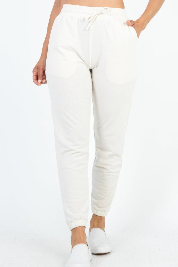 French Terry Jogger Pants - Women's Pants - SmartBuyApparel