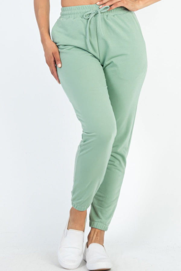 French Terry Jogger Pants - Women's Pants - SmartBuyApparel