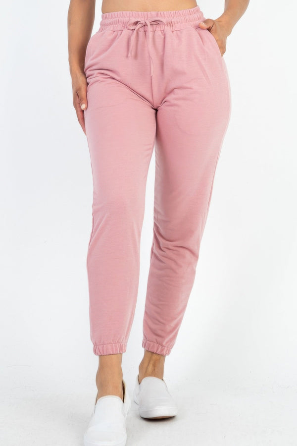 French Terry Jogger Pants - Women's Pants - SmartBuyApparel