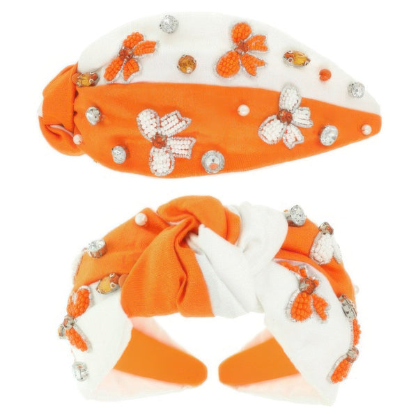 Game Day Bow Top Knotted Headband - | SmartBuyApparel