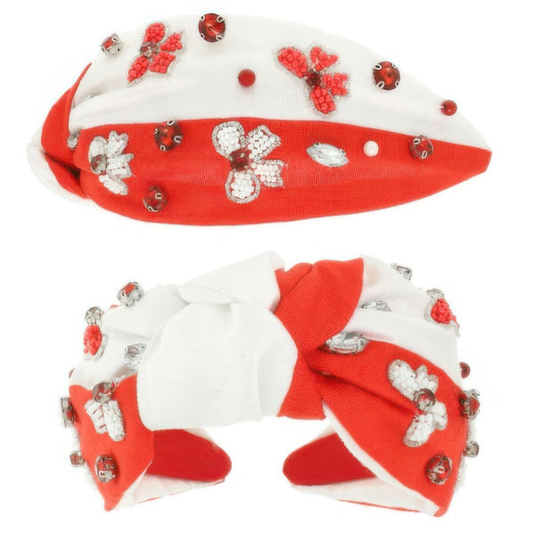 Game Day Bow Top Knotted Headband - | SmartBuyApparel