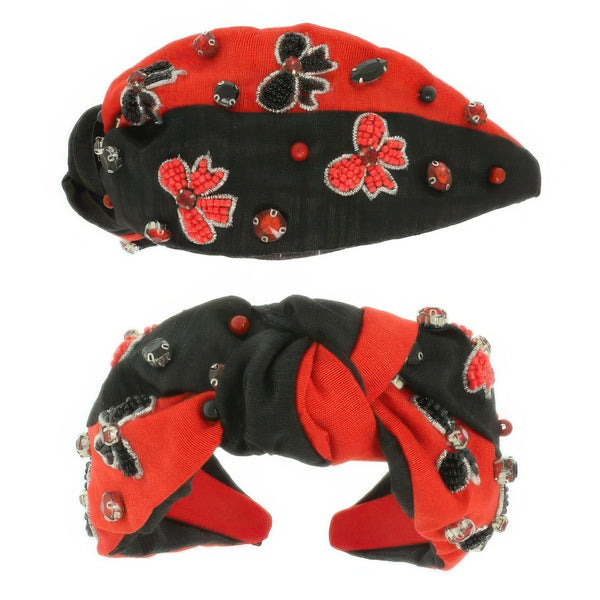 Game Day Bow Top Knotted Headband - | SmartBuyApparel