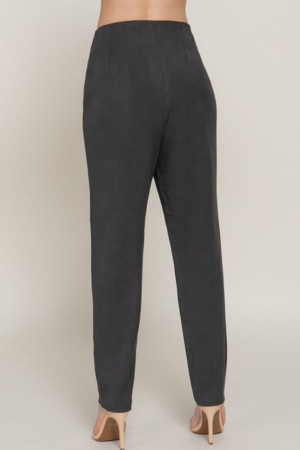 High Waist Pintuck Detail Long Pants - Women's Pants - SmartBuyApparel
