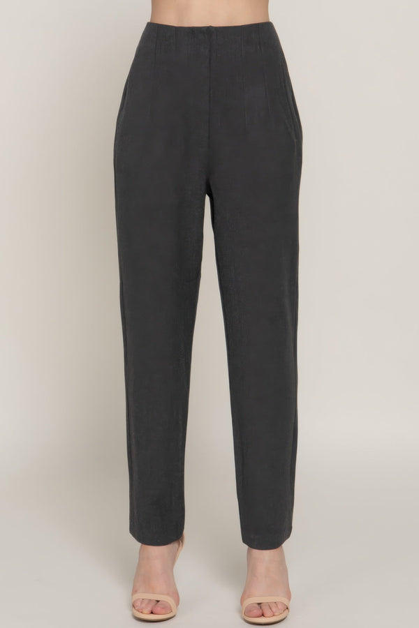 High Waist Pintuck Detail Long Pants - Women's Pants - SmartBuyApparel