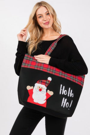 Ho Ho Ho Letter Santa Christmas Tote Bag - | SmartBuyApparel