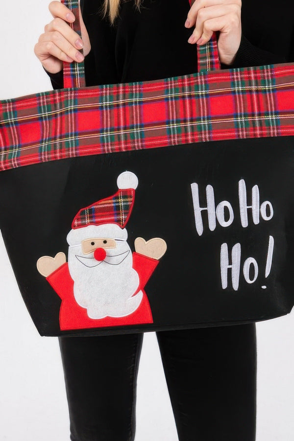 Ho Ho Ho Letter Santa Christmas Tote Bag - | SmartBuyApparel